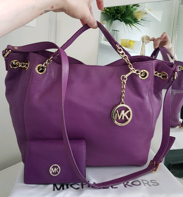 purple mk purse
